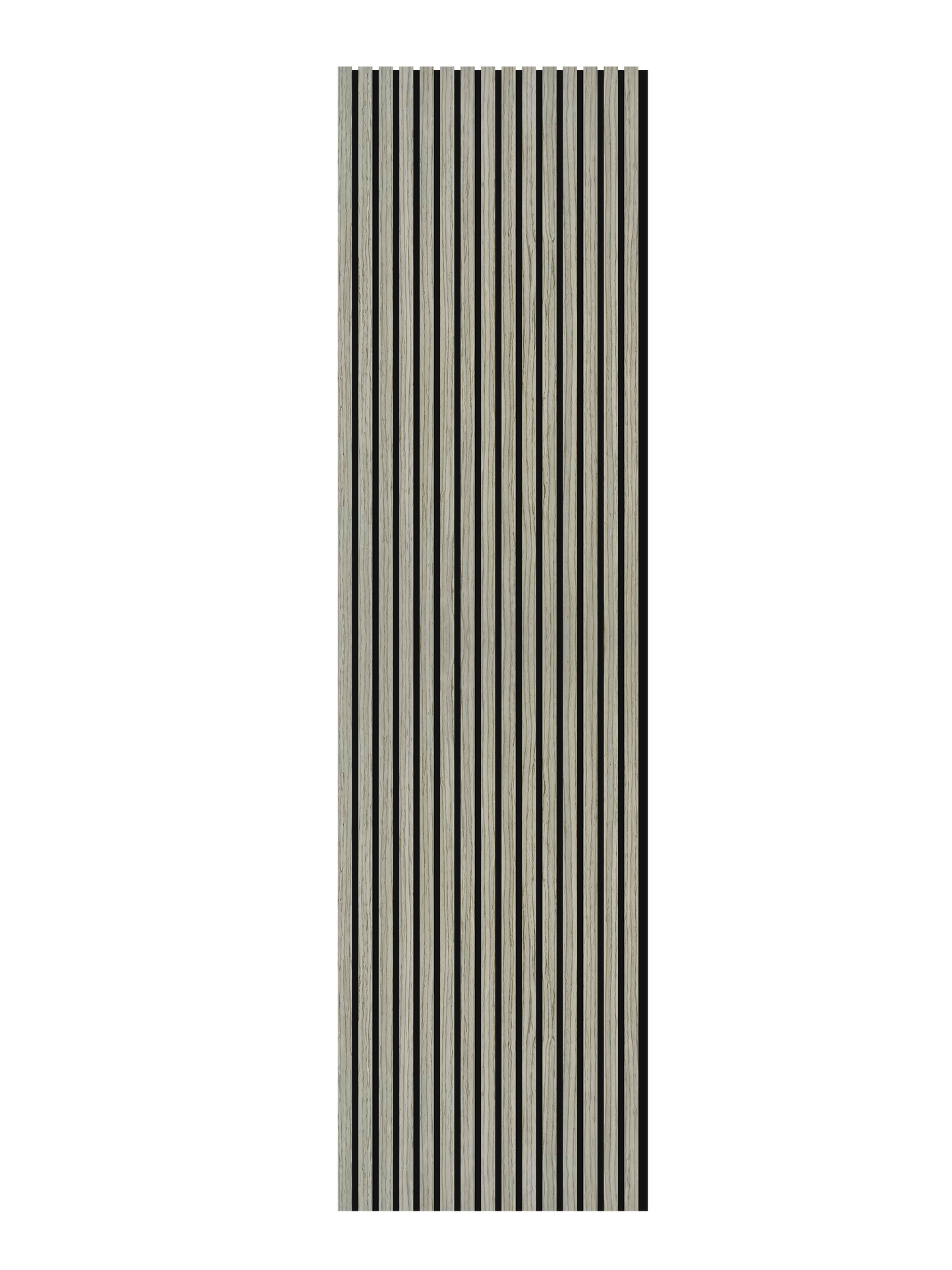 Silver Walnut Acoustic Slat Wall Panel Sample
