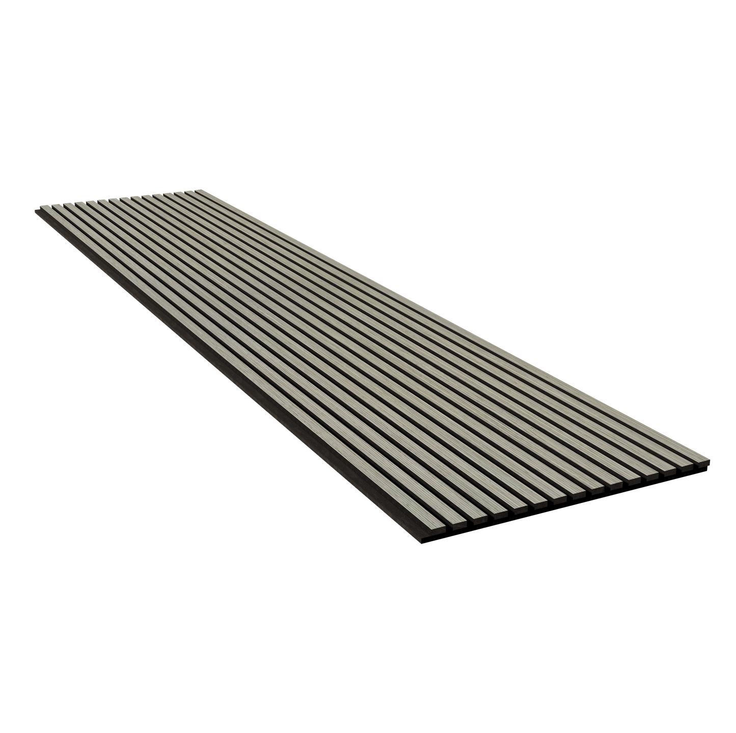 Silver Walnut Acoustic Slat Wall Panel Sample