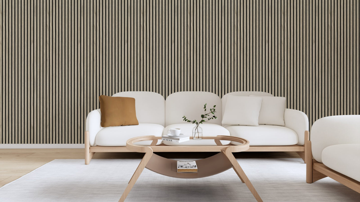 Walnut Acoustic Slat Wall Panel Sample