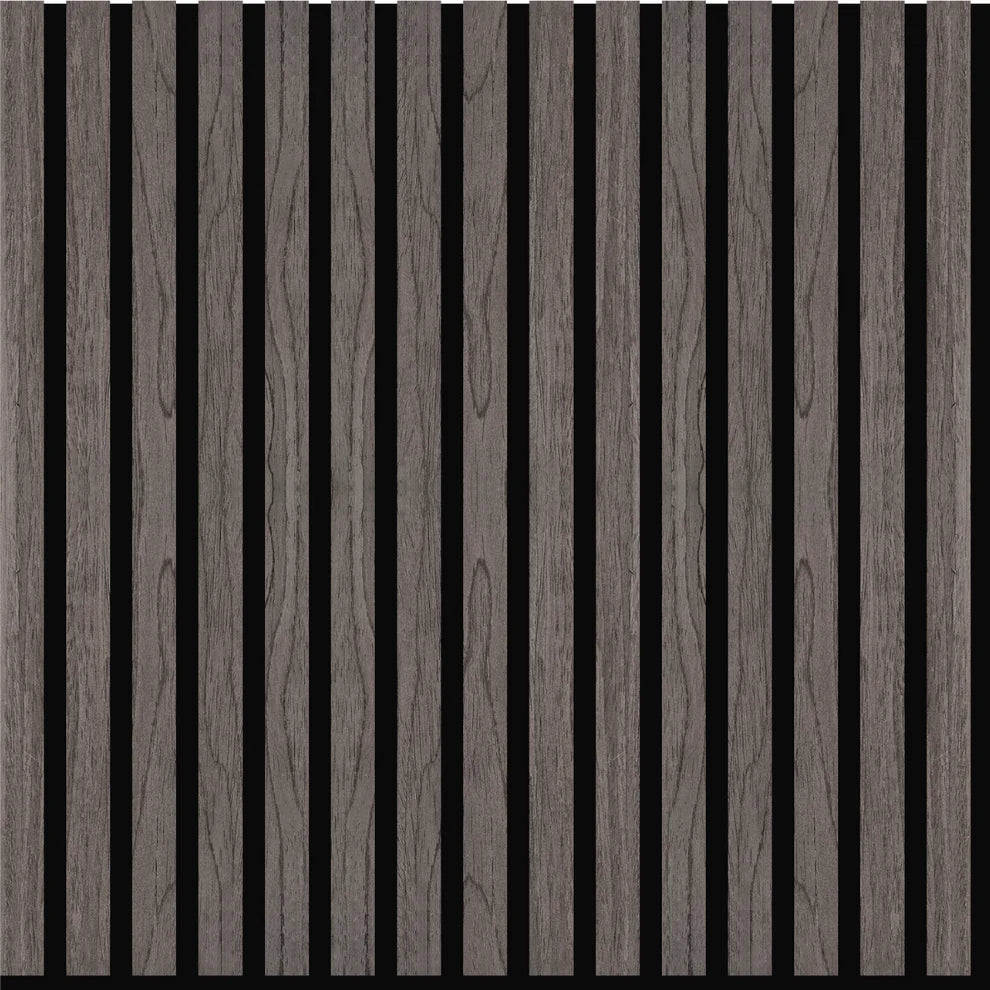 600mm x 600mm Ebony Acoustic Slat Wall Panel