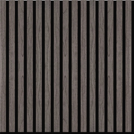 600mm x 600mm Ebony Acoustic Slat Wall Panel