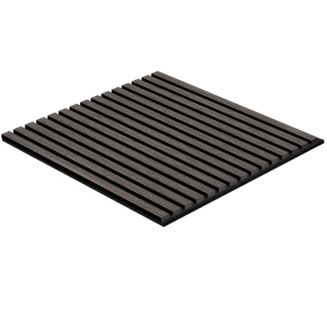 600mm x 600mm Ebony Acoustic Slat Wall Panel