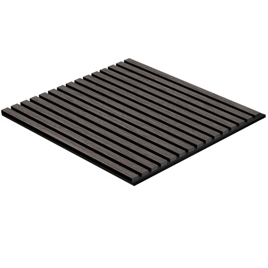 600mm x 600mm Ebony Acoustic Slat Wall Panel
