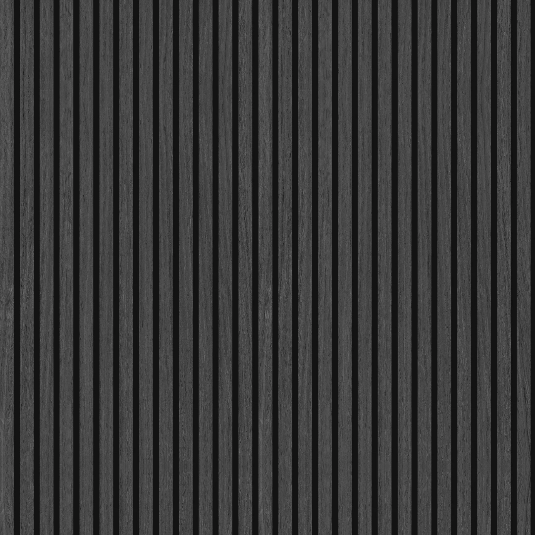 Black Oak Acoustic Slat Wall Panel Sample