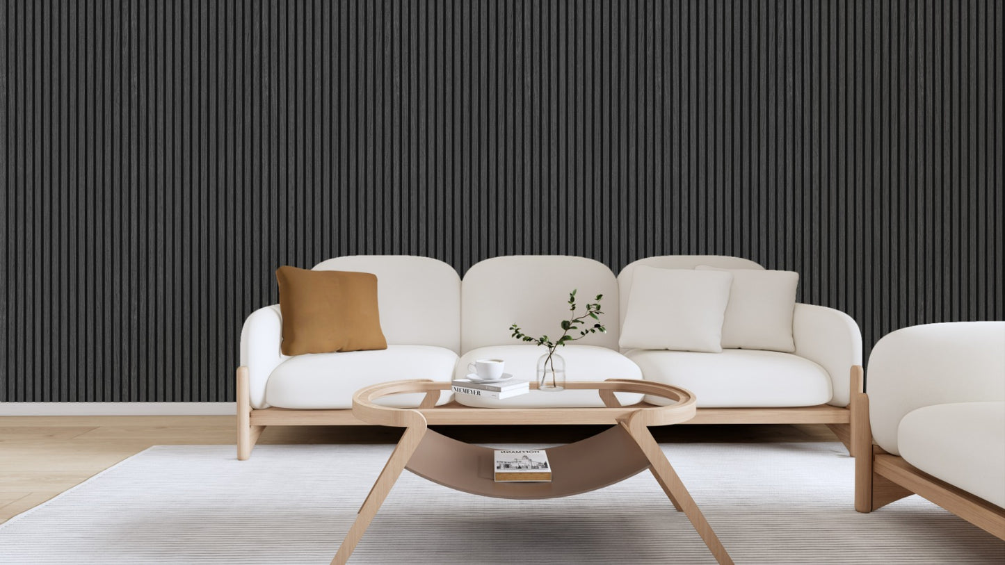 Black Oak Acoustic Slat Wall Panel Sample