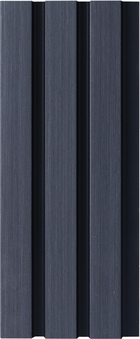 Charcoal Black 3D Waterproof Slat Wall Panel Waterproof
