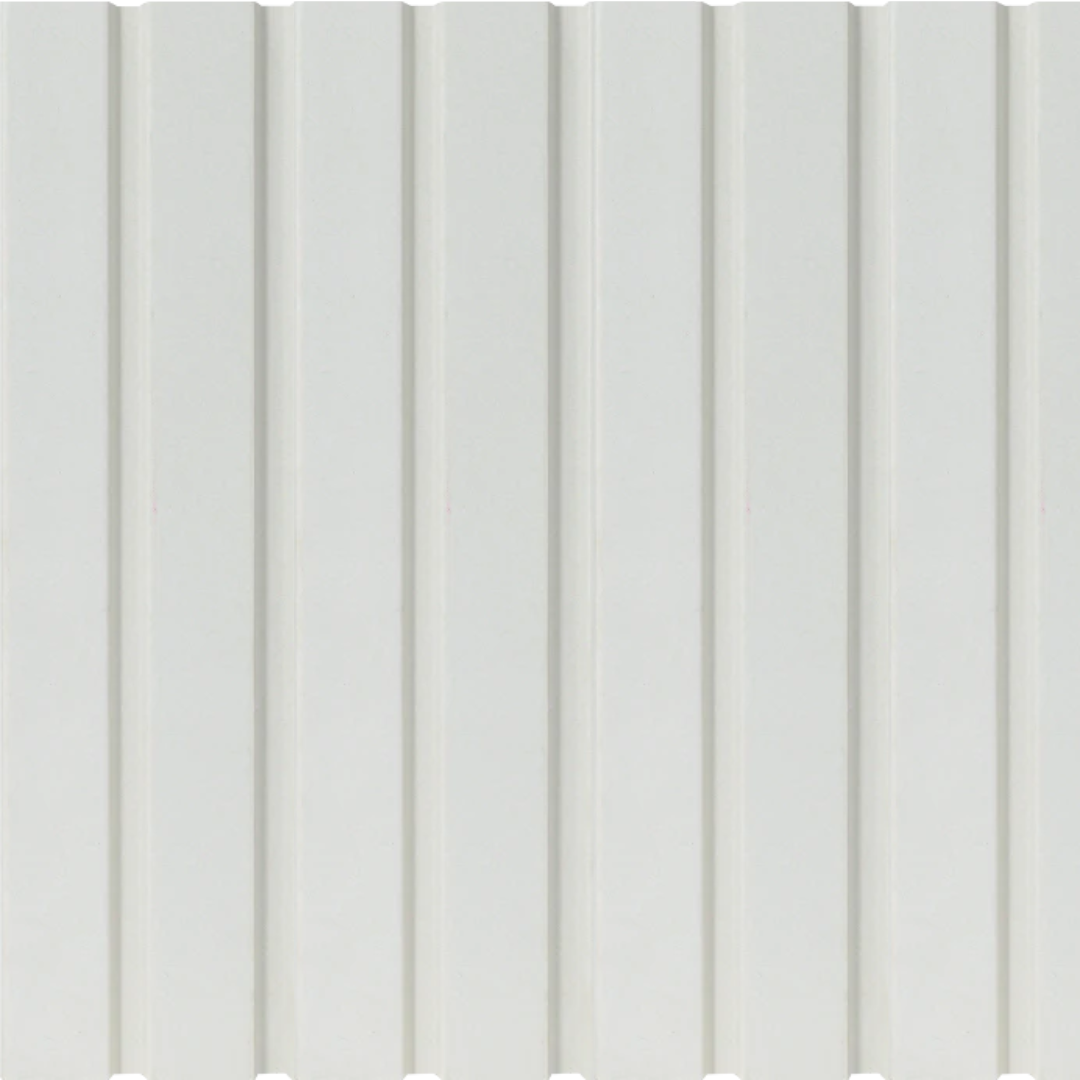 Dove White 3D Waterproof Slat Wall Panel