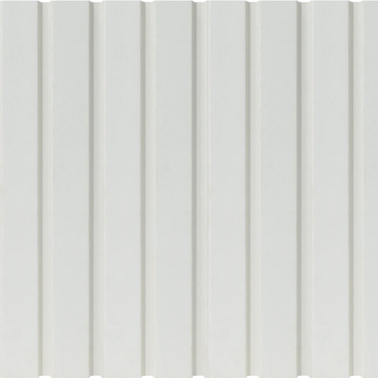 Dove White 3D Waterproof Slat Wall Panel Sample