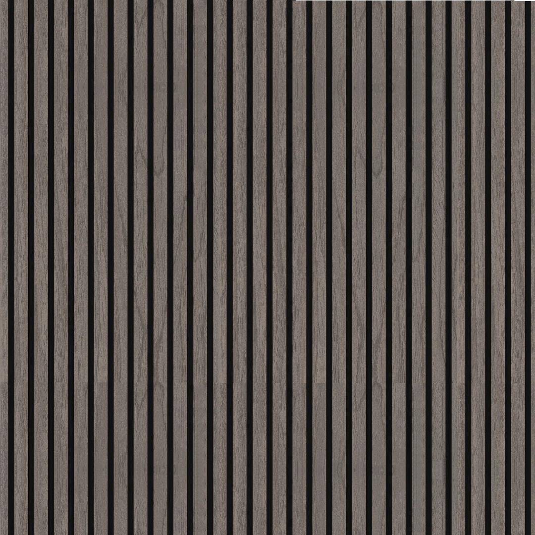 Ebony Acoustic Slat Wall Panel Sample