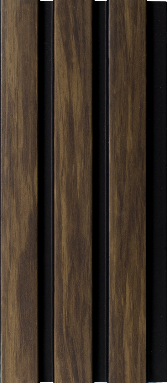 Espresso Wood 3D Waterproof Slat Wall Panel Sample