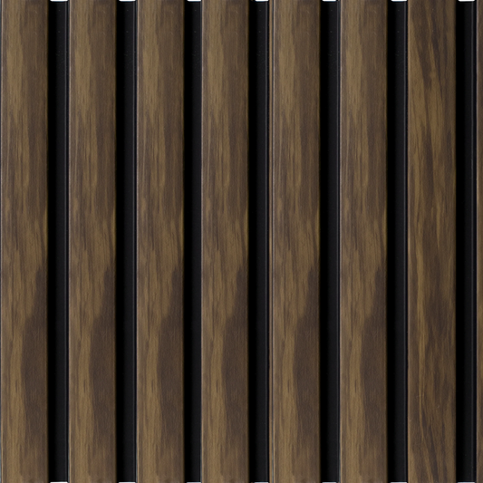 Espresso Wood 3D Waterproof Slat Wall Panel Sample