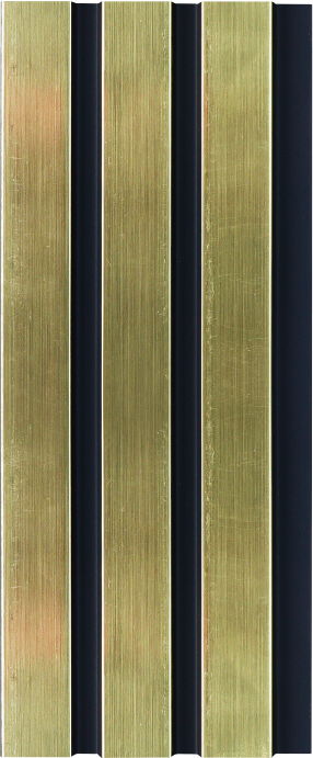 Gold Metallic 3D Waterproof Slat Wall Panel