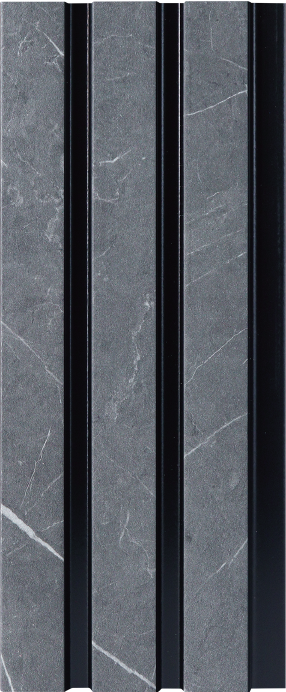Graphite Marble 3D Waterproof Slat Wall Panel