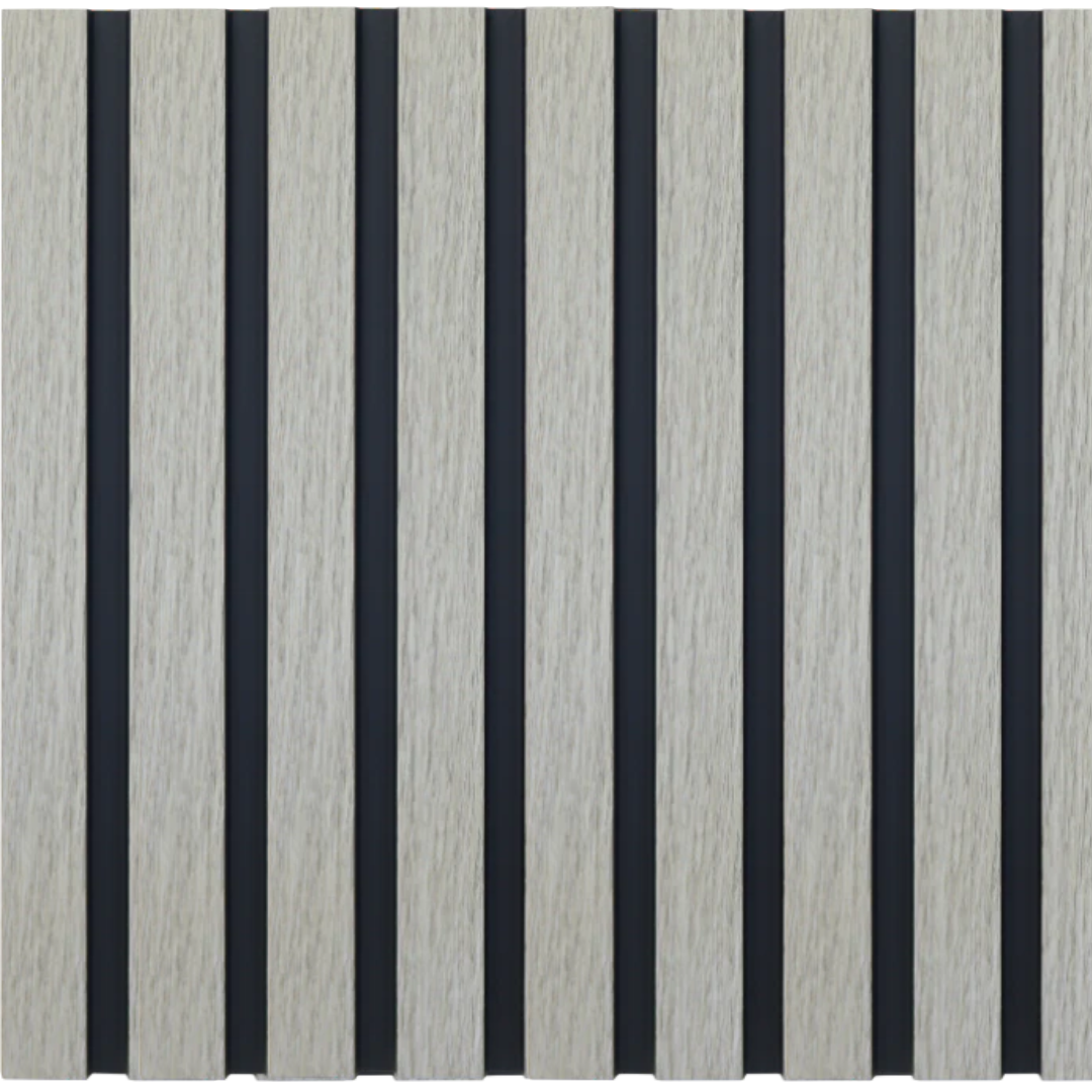 Grey Oak 3D Waterproof Slat Wall Panel