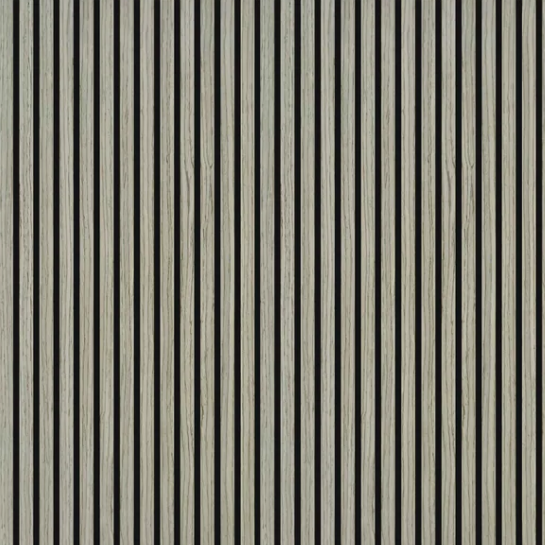 Silver Walnut Acoustic Slat Wall Panel Sample