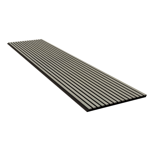 Silver Walnut Acoustic Slat Wall Panel Sample