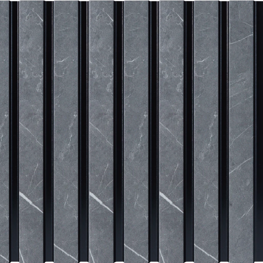 Concrete Grey 3D Waterproof Slat Wall Panel Sample