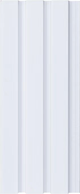 White Matt 3D Waterproof Slat Wall Panel