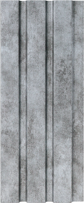 Concrete Grey 3D Waterproof Slat Wall Panel